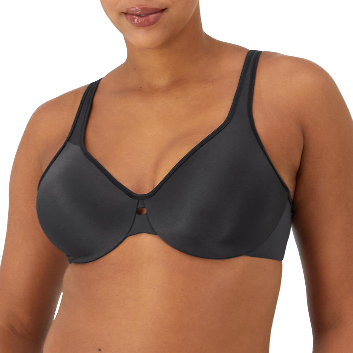 Maidenform Damen Minimizer BH Maidenform Tailored with Lace Trim Lilyette - 34C - Onyx