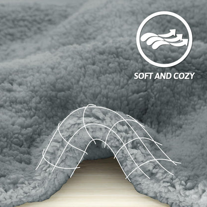 furrybaby - Manta Suave de Alta Calidad para Perros medianos y pequeños, Cachorros, Gatos, Lavable de Forro Polar Sherpa de 32 x 40 Pulgadas, Manta para Mascotas, Muebles de Cama, sofá, protección