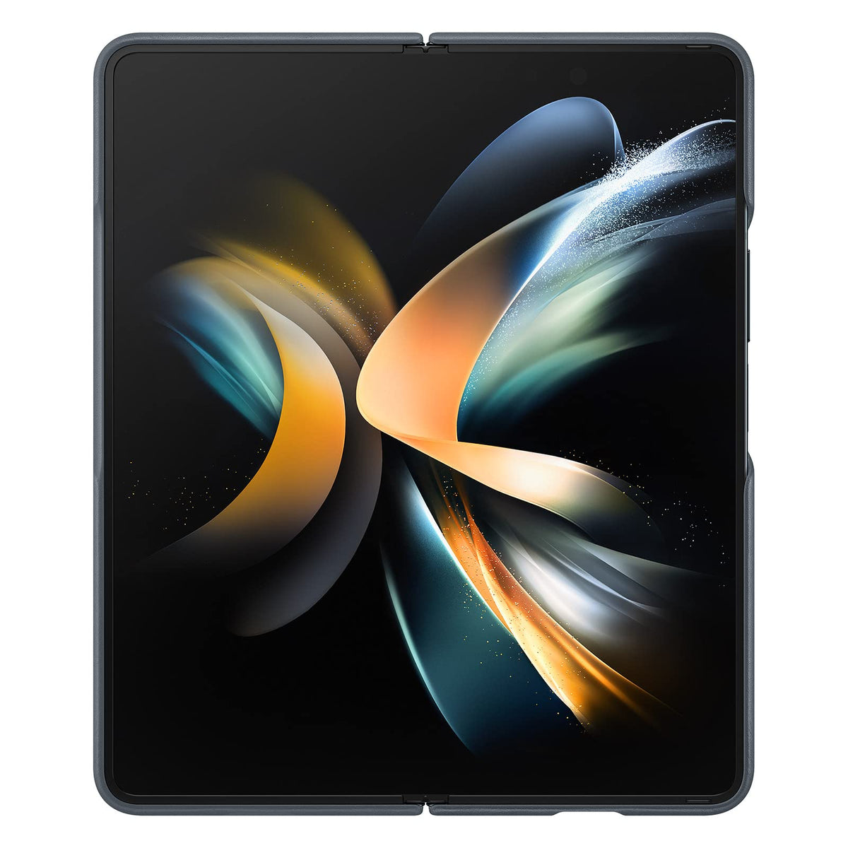Samsung Galaxy Fold 4 Leather Cover Moss Gray