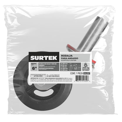 Surtek RA15P Rodaja de hule para andamio 6"