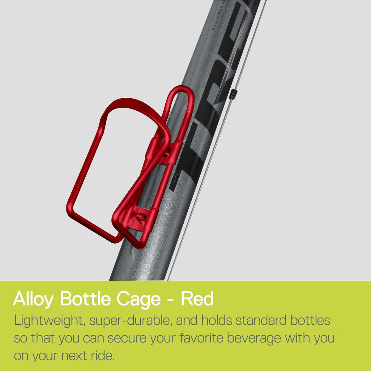 Delta Cycle - Soporte Ligero para Botella de Agua para Bicicleta, Compatible con Cualquier Botella de Agua estándar, fácil instalación, se Monta rápidamente en Cualquier Bicicleta roja