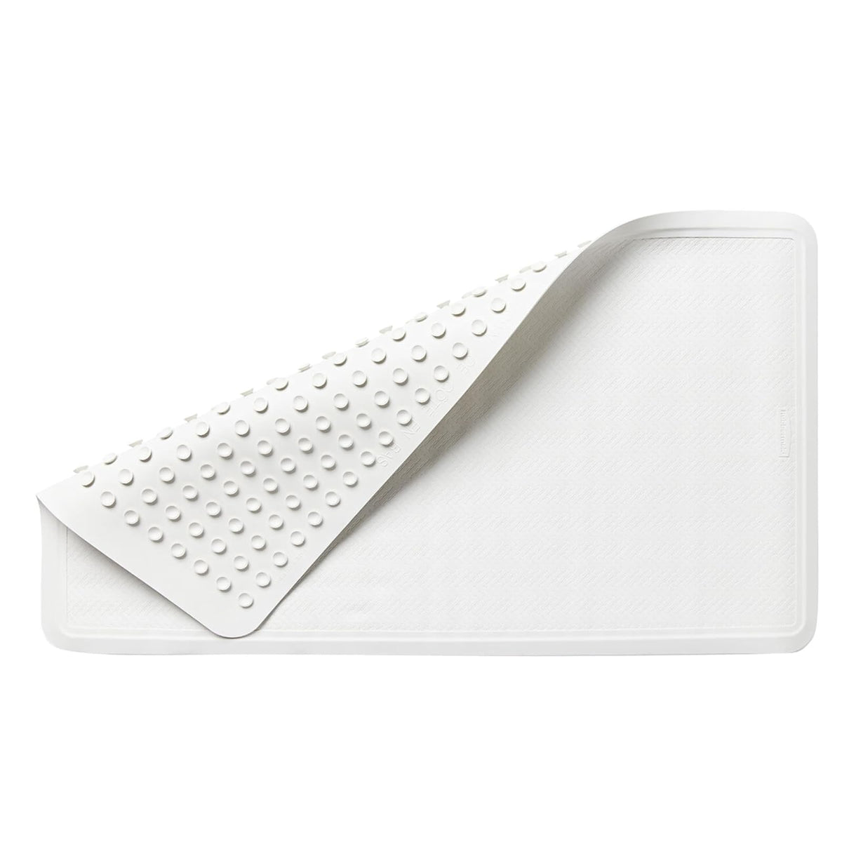 Rubbermaid Commercial Safti-Grip Bath Mat, Cuadrado, Blanco - Rectangle - 17.3" x 10.9" (Rectangular) - Blanco
