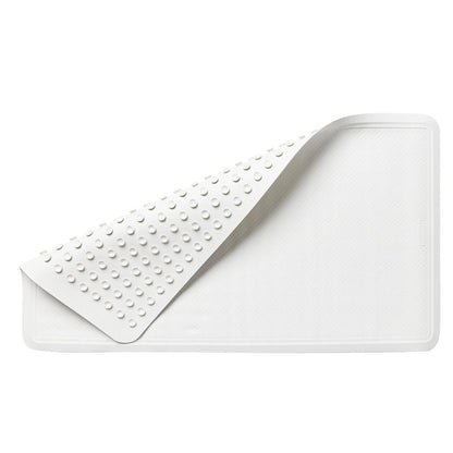 Rubbermaid Commercial Safti-Grip Bath Mat, Cuadrado, Blanco - Rectangle - 17.3" x 10.9" (Rectangular) - Blanco
