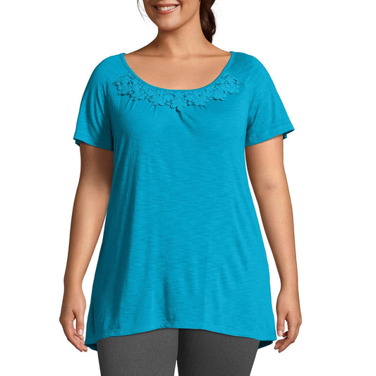 Just My Size Túnica de Ganchillo Camisa para Mujer