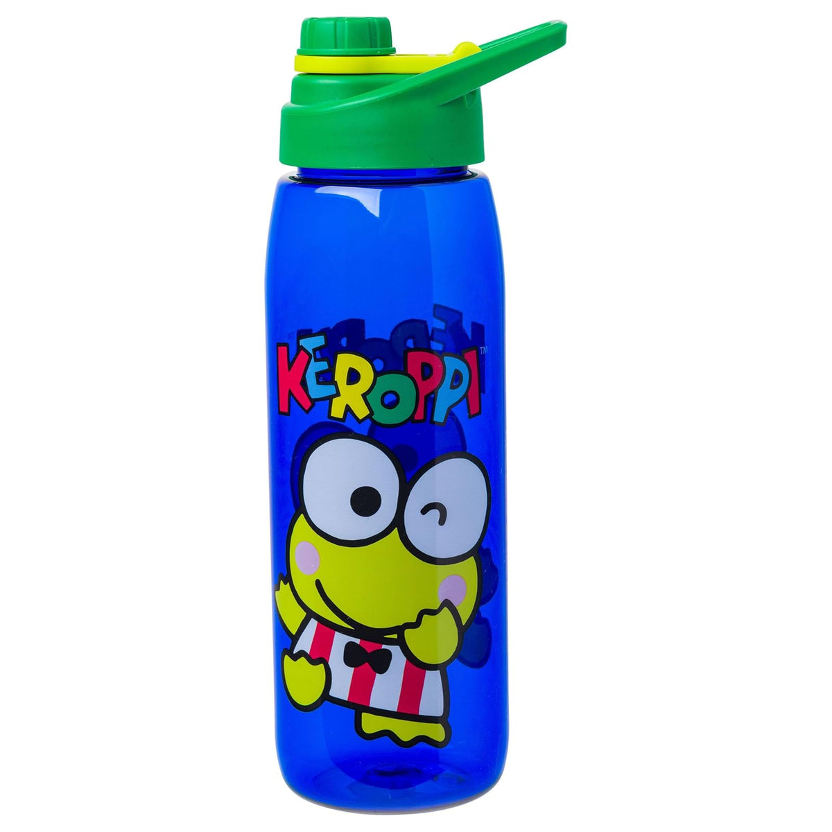Silver Buffalo Botella de Agua con Personajes Licenciados 28 oz - Sanrio Keroppi - 28 Ounces
