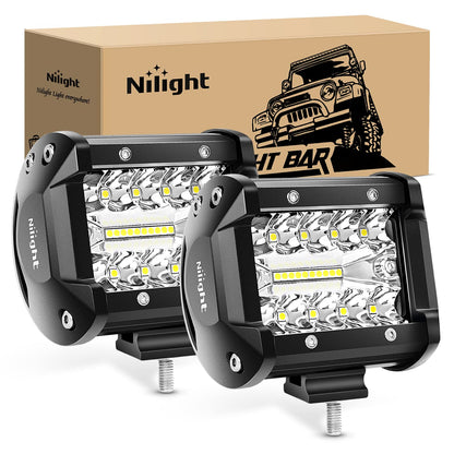 Nilight Barra de Luces LED de Trabajo para Todo Terreno, Varias Medidas - LED Pods
