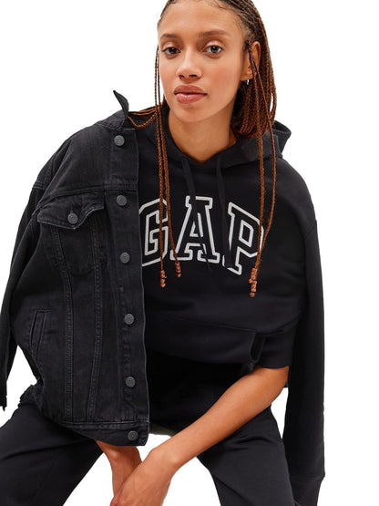 Gap Sudadera con Capucha para Mujer - Negro (True Black) - XL