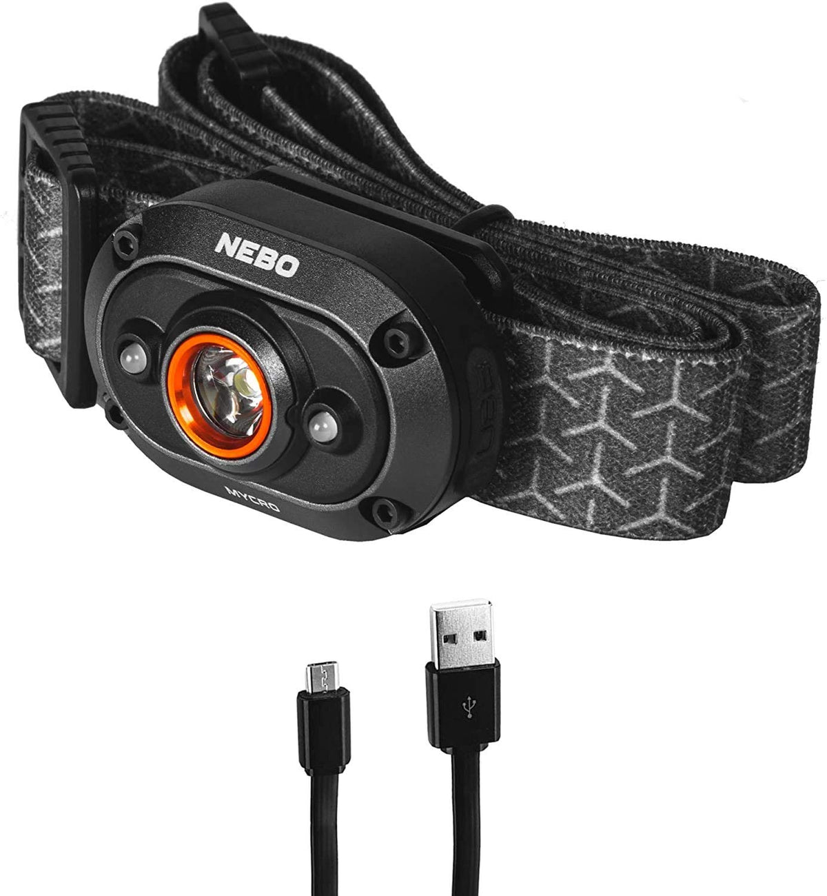 NEBO MYCRO USB Rechargeable Headlamp/Cap Light, Hands-Free Lighting, Lightweight Design Adjustable Headlamp & Cap Light