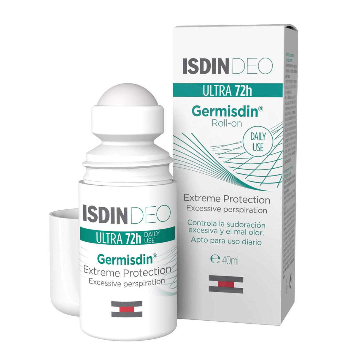 Isdin Desodorante Antitranspirante Germisdin Deo, 40 ml + Lambdapil, Champú Anticaída, Ayuda a Reducir la Caída del Cabello y Estimula el Crecimiento Capilar, 200ml