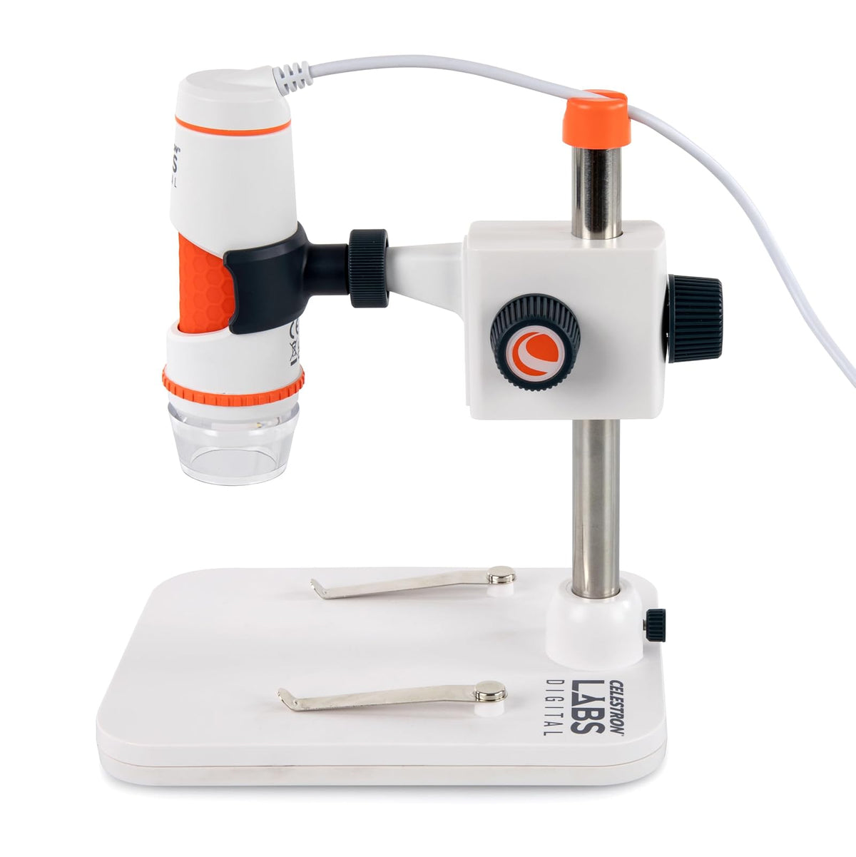 Celestron - Microscopio Digital Pro de 5 MP - Microscopio USB de Mano Compatible con Windows PC y Mac - Aumento 20x-200x - Perfecto para Recoger Sellos, Recoger Monedas