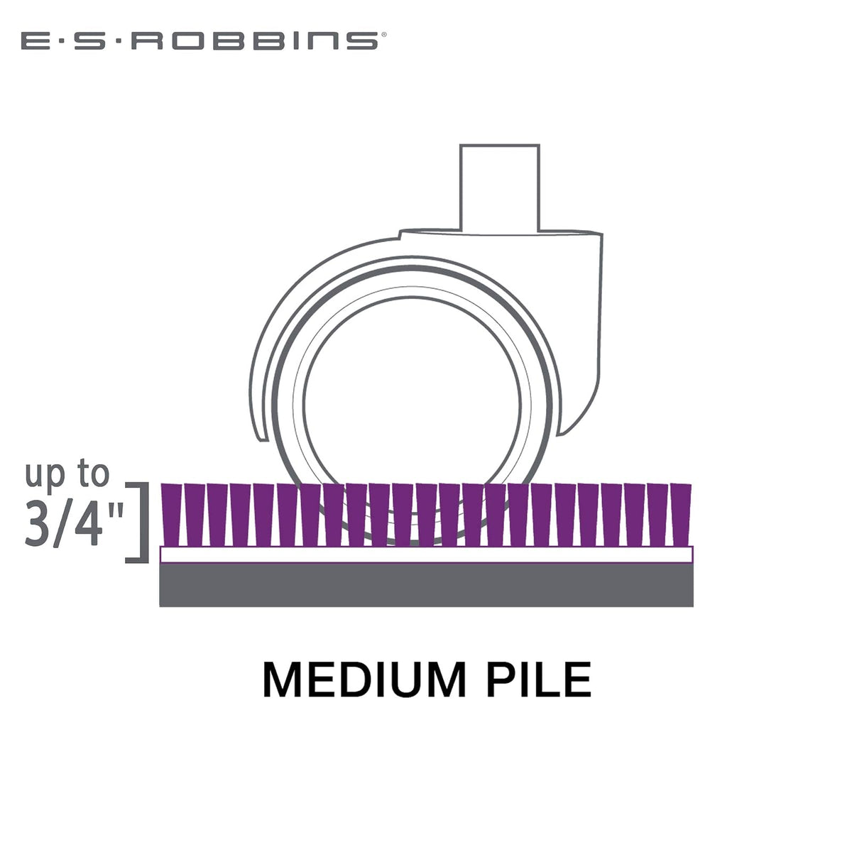 ES Robbins Everlife Alfombra de Pelo Mediano, 152 x 182 cm, Rectangular, Transparente