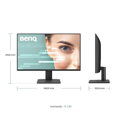 BenQ Monitor GW2491 23.8” 1080p FHD 100Hz IPS HDMI DP Tecnologías para el Cuidado de la Vista Bisel Ultra Delgado Software Eye-Care U