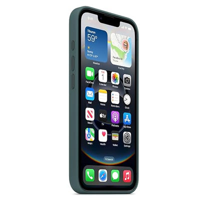 Apple Funda de silicón para el iPhone 16e – Verde Lago ​​​​​​​