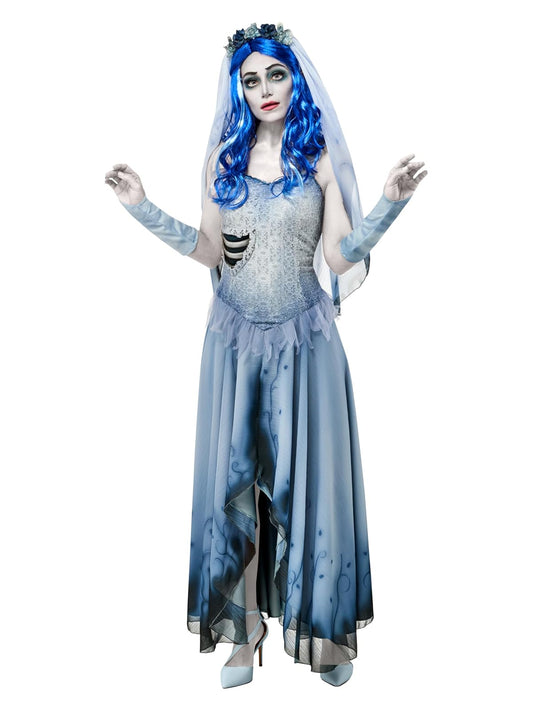 Rubie's Vestido y velo de novia de cadáver de Emily Disfraces para adulto Mujer