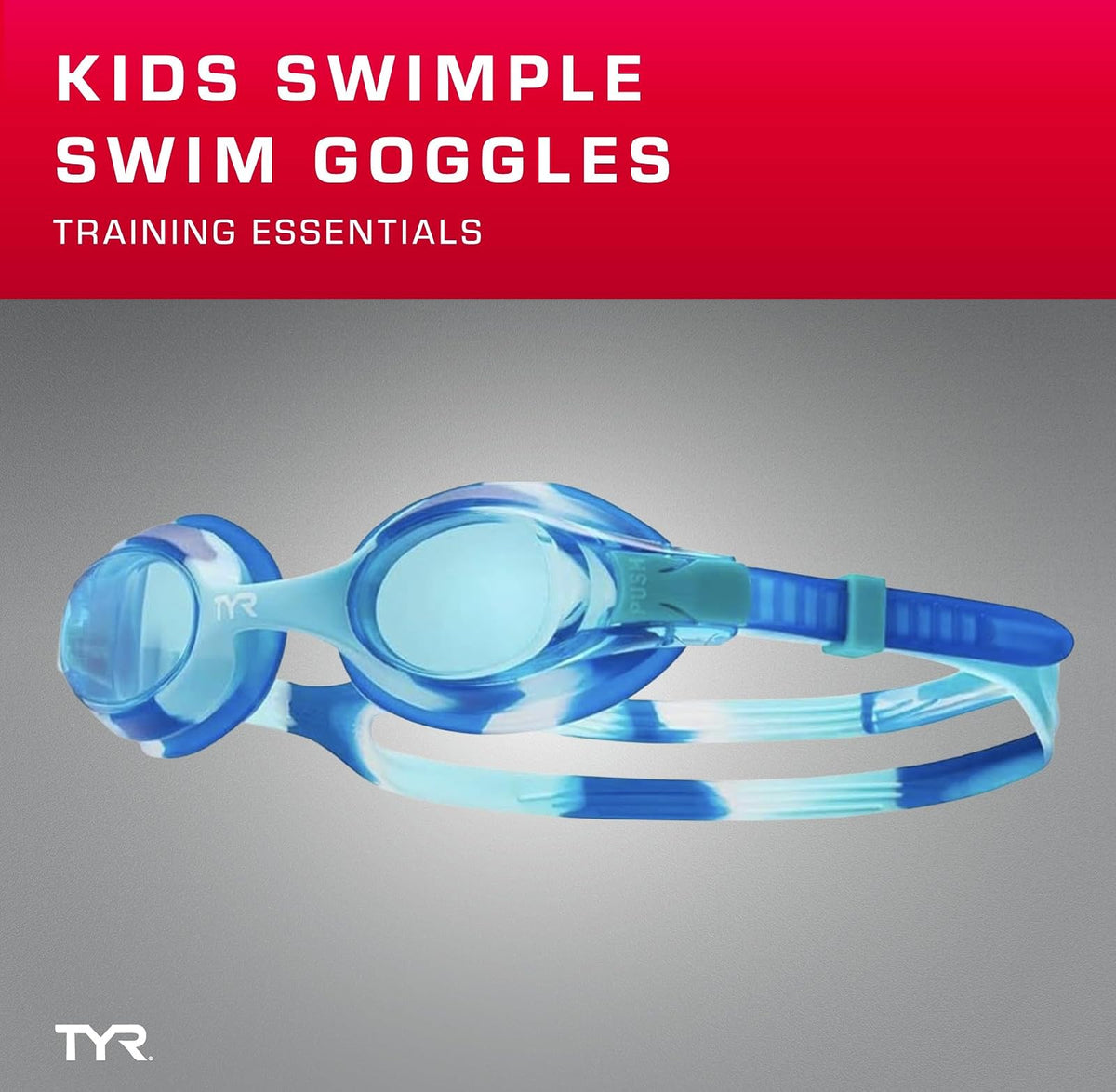 TYR Uni Kinder Swimple Kid's Swimming Goggles, Ages 3-10 Schutzbrille (1er Pack)