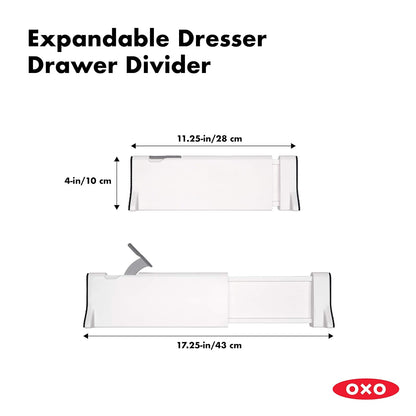 Oxo Good Grips - Separador de cajones expandible, Paquete de 2