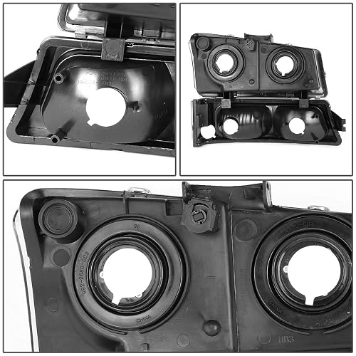 DNA MOTORING Faros Delanteros Chevy Silverado 1500 2500 3500 Avalanche Cromo Transparente