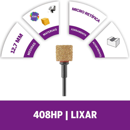 Dremel Max Life - Tambor de lijado de carburo de 60 Git, accesorio de herramienta giratoria, 408 HP