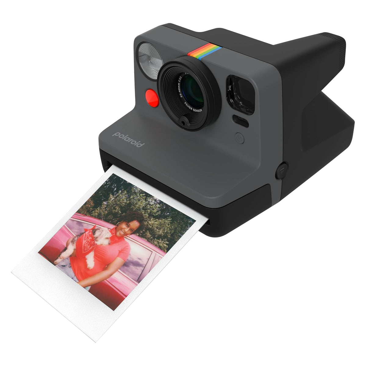 Polaroid Now 9154 - Cámara de película instantánea Tipo I, Color Negro, Solo cámara sin película
