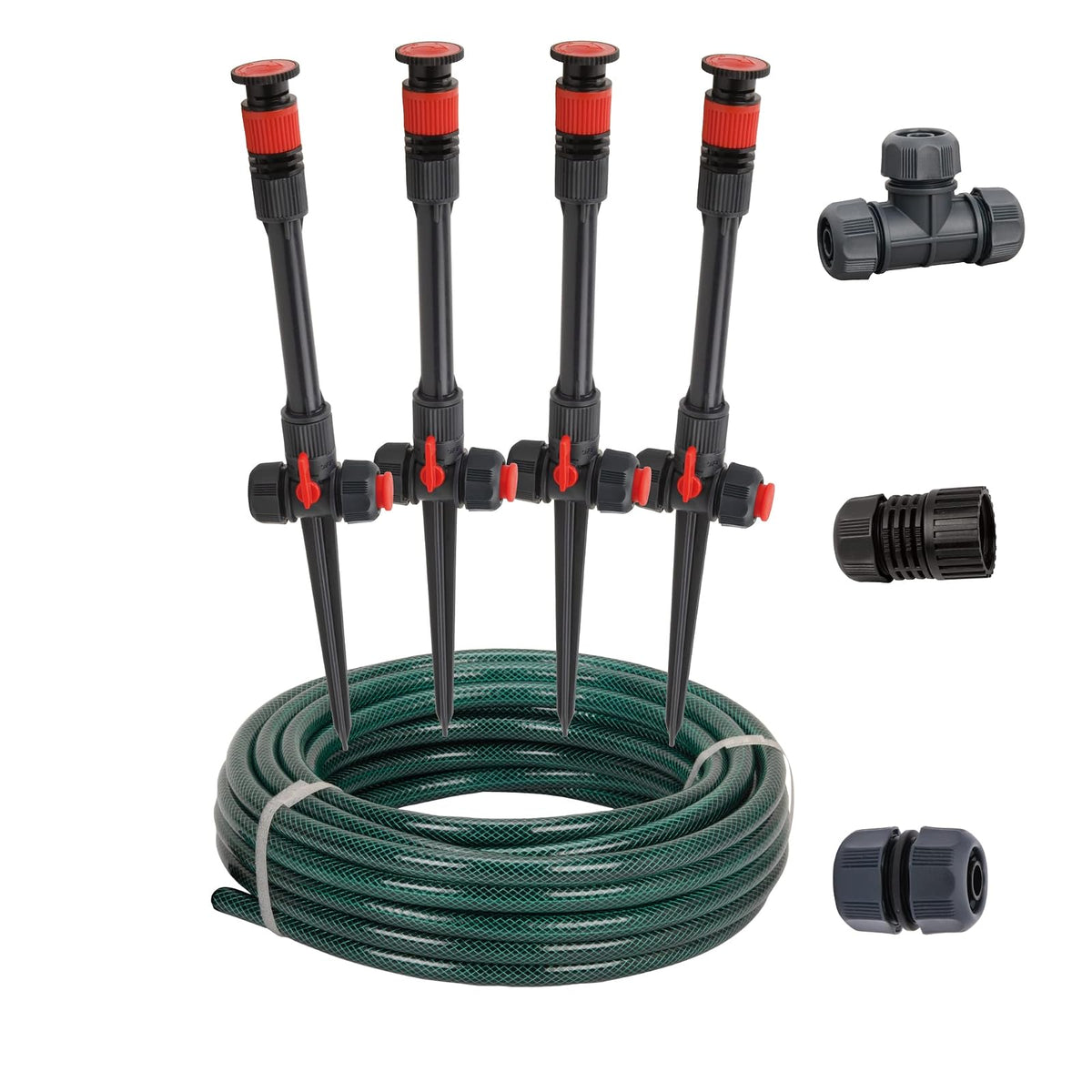 Eden 98063 Sistema de Riego Ajustable Elevado con Manguera de 50 Pies