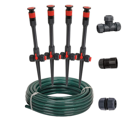 Eden 98063 Sistema de Riego Ajustable Elevado con Manguera de 50 Pies