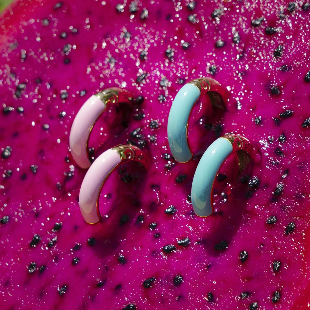 LOTUS STYLE Aretes para dama en tono azul