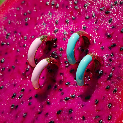 LOTUS STYLE Aretes para dama en tono azul
