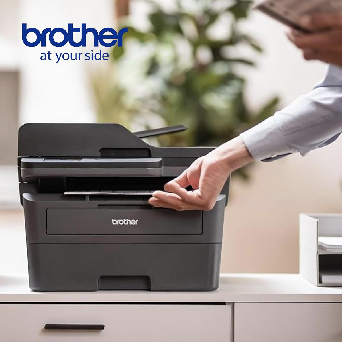 Brother Multifuncional Láser Monocromática DCP-L2660DW Dúlpex con Wi-Fi | Impresión, copiado y escaneado, dúplex, conectividad inalámbrica, impresión blanco y negro, 36 págs. por minuto