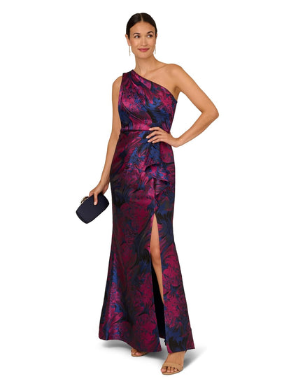 Adrianna Papell Vestido Jacquard de un Hombro Vestido para ocasión especialMujer
