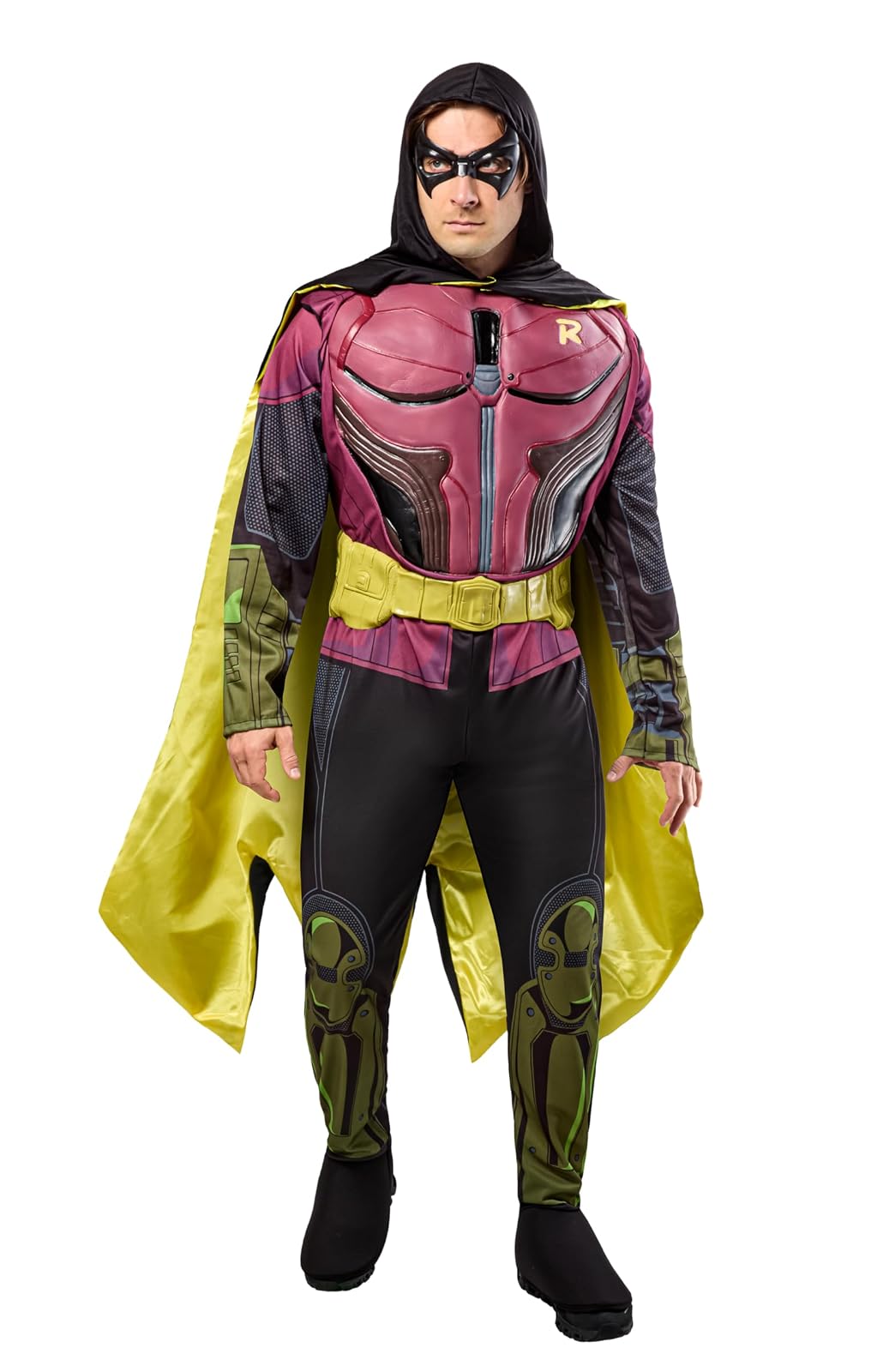 Rubie's DC Comics Batman: Disfraz de petirrojo de lujo de Arkham City Disfraces de tamaño adulto Para hombres