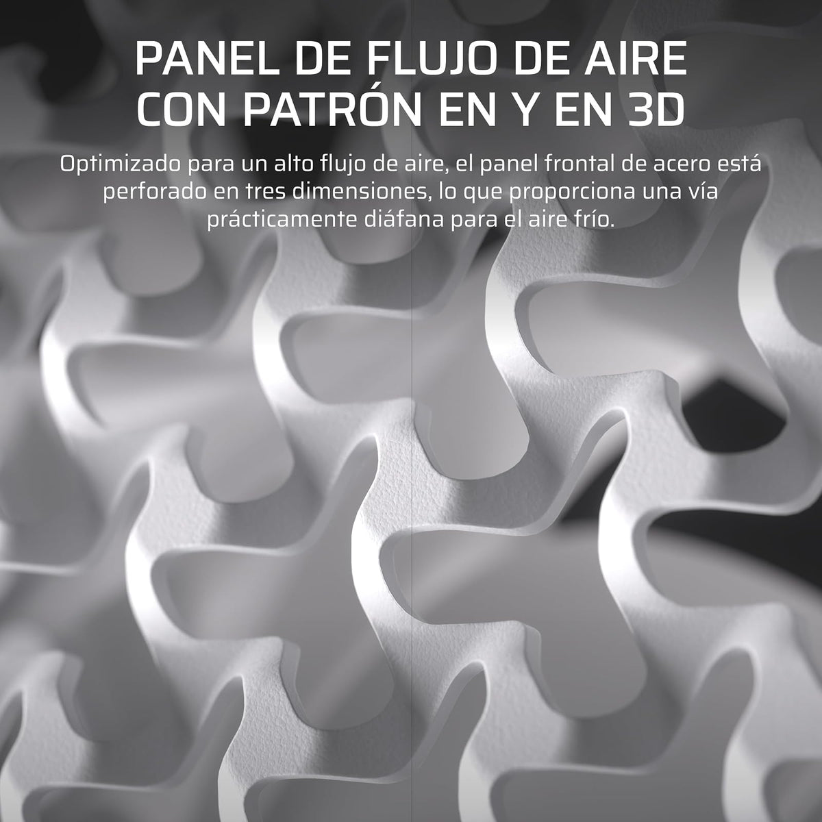 Corsair Frame 5000D RS ARGB Caja Modular Mid-Tower de Gran Flujo de Aire para PC – 4X Ventiladores RS Preinstalados, Sistema de Montaje de Ventiladores InfiniRail – Blanc