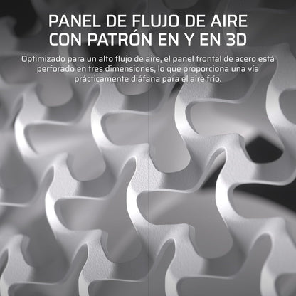 Corsair Frame 5000D RS ARGB Caja Modular Mid-Tower de Gran Flujo de Aire para PC – 4X Ventiladores RS Preinstalados, Sistema de Montaje de Ventiladores InfiniRail – Blanc