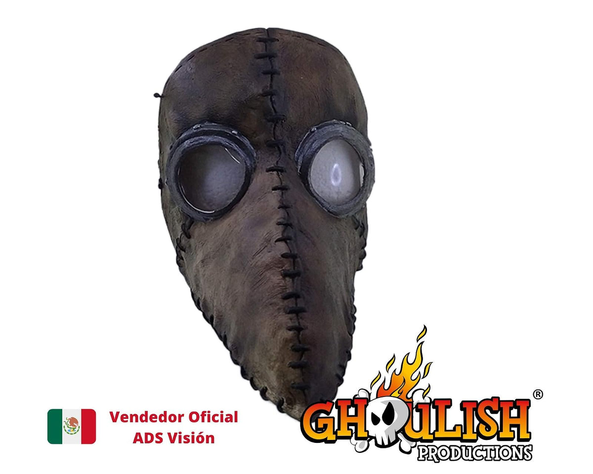 Ghoulish Productions Mascara Gótica de Médico de la Peste Negra/ La Plaga de Latex Antivirus Cosplay Tapa Boca y Ojos para Adulto