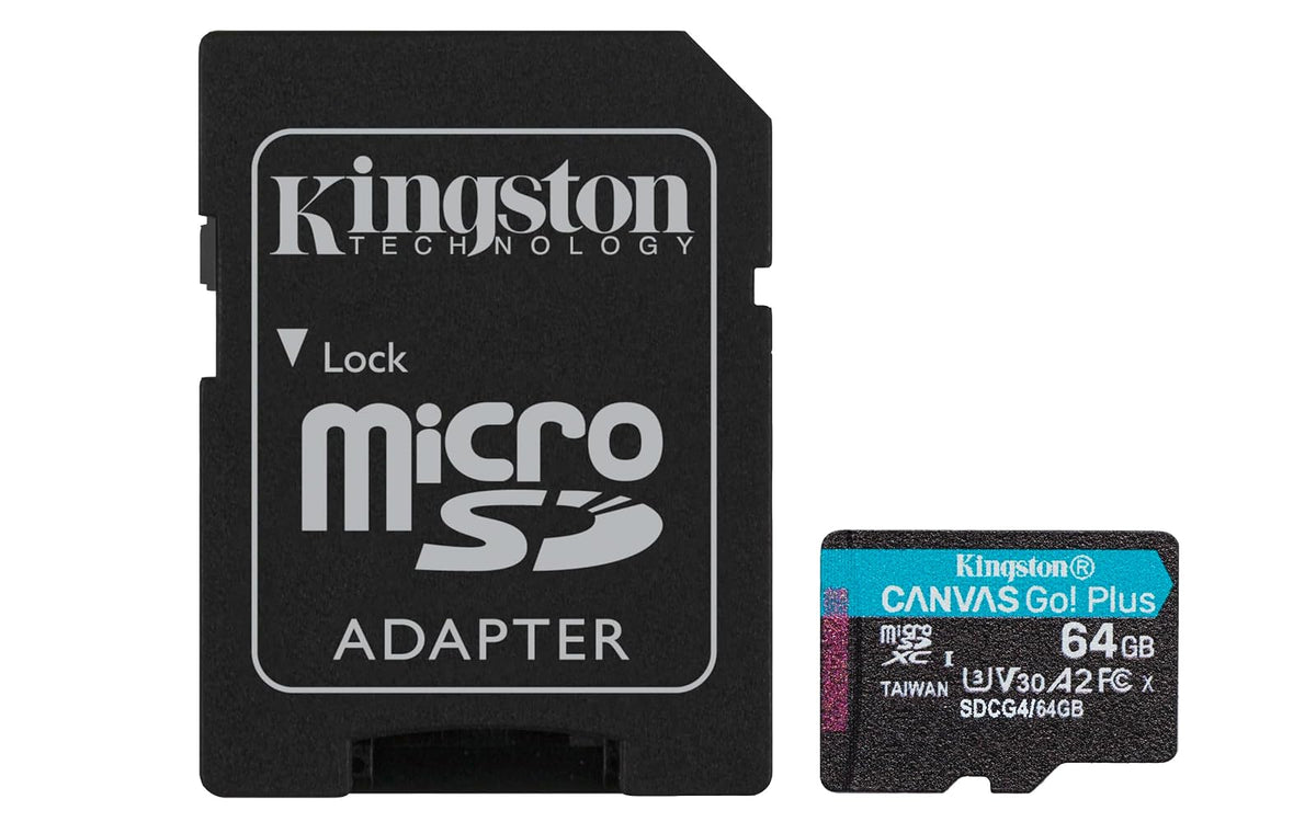 Kingston Canvas Go! Plus Tarjeta microSD de 256 GB V30 - 64GB