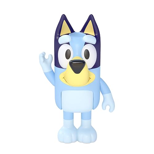 Bluey and Friends - Paquete de 4 Cifras posables de 2.5 a 3 Pulgadas