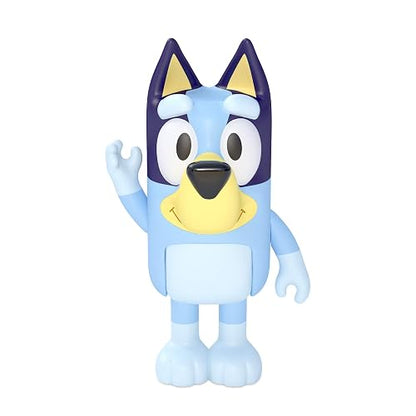 Bluey and Friends - Paquete de 4 Cifras posables de 2.5 a 3 Pulgadas