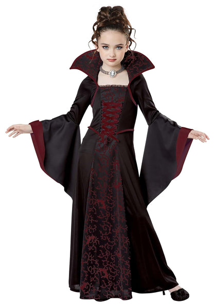 California Costumes Disfraz de vampiro real para niñas, negro/rojo, talla M - M
