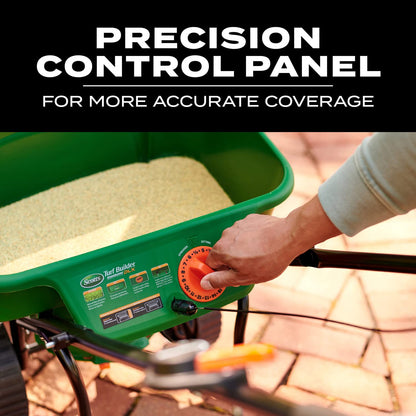 Scotts Turf Builder EdgeGuard DLX Difusor de transmisión para Semillas, Fertilizantes, Sal, derretimiento de Hielo, soporta hasta 15.000 pies Cuadrados Producto