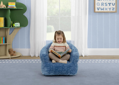 Delta Children - Serta Kids - Silla de felpa para niños, color azul vaquero