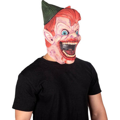 Ghoulish Productions Máscara Creepy Peter – Máscara de Látex con Diseño Caricaturesco y Sonrisa Perturbadora Pintada a Mano – Ideal para Halloween, Cosplay, Disfraces de Terror y Coleccionistas