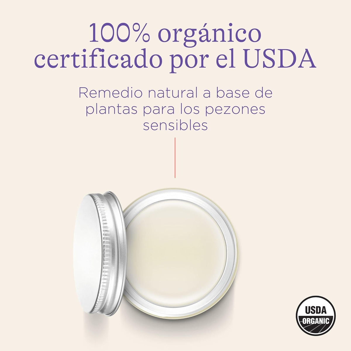 Lansinoh Bálsamo orgánico para los pezones, Calma y Protege Pezones Agrietados y con Dolor, Blanco
