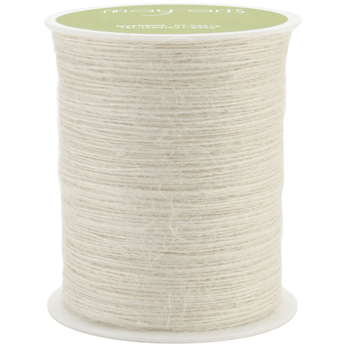 May Arts Ribbon Cuerda de arpillera marfil