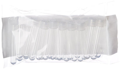 Globe Scientific 110428 Polystyrene Test Tube with Separate Dual Position Snap Cap, Sterile, 5mL Capacity, 12mm Dia, 75mm Height (Case of 500)