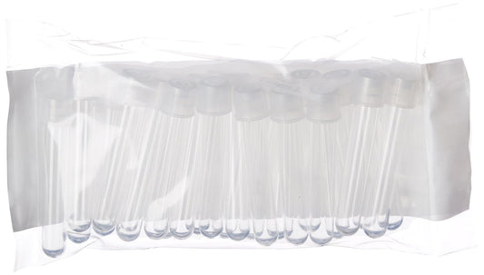 Globe Scientific 110428 Polystyrene Test Tube with Separate Dual Position Snap Cap, Sterile, 5mL Capacity, 12mm Dia, 75mm Height (Case of 500)