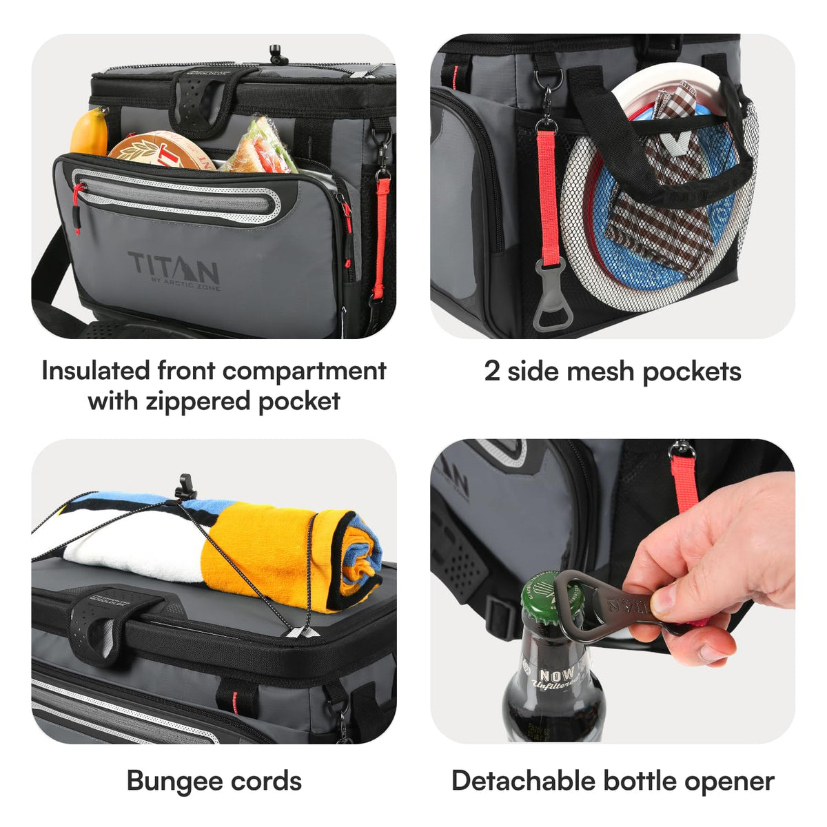 Arctic Zone Titan Deep Freeze Zipperless Hardbody Coolers - Sizes: 9, 16, 30 and 48 Can - Colors: Navy, Moss, Process Blue, Pine, Citrus, Gray, Blue Lagoon
