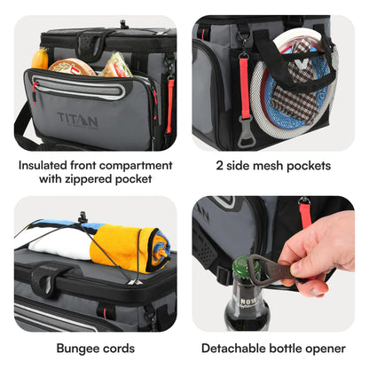 Arctic Zone Titan Deep Freeze Zipperless Hardbody Coolers - Sizes: 9, 16, 30 and 48 Can - Colors: Navy, Moss, Process Blue, Pine, Citrus, Gray, Blue Lagoon