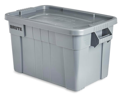 Rubbermaid Brute Contenedor con Tapa 14 Galones, Blanco - 20G - Gris