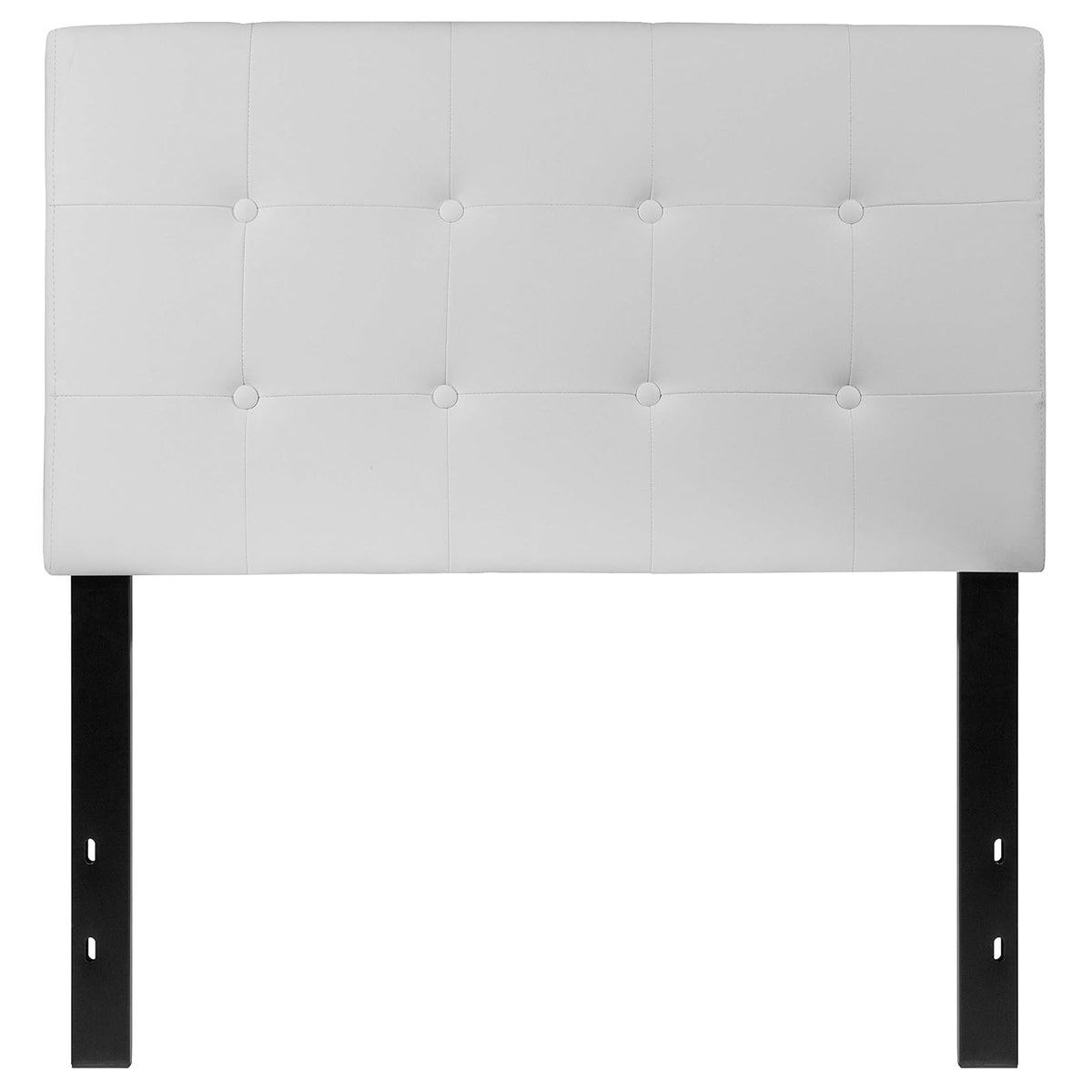 Flash Furniture Lennox - Cabecero tapizado de tamaño Individual en Vinilo Blanco