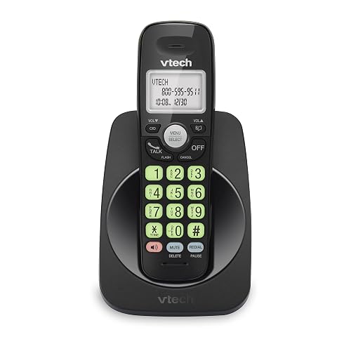 VTech VG131-11 DECT 6.0 - Teléfono inalámbrico - Conexión Bluetooth, visualización Azul-Blanca, Botones Grandes, dúplex Completo, identificación de Llamadas, Montaje en Pared fácil, Alcance de 1000