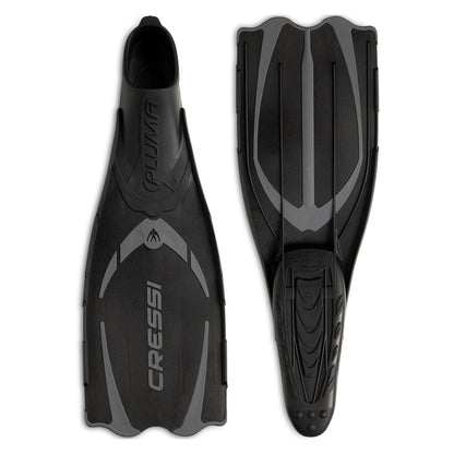 Cressi - Aletas de Snorkel para Adultos con Bolsillo Completo Fabricado con tecnología Avanzada, Color Pluma: Fabricado en Italia